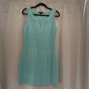 Eyelet shift dress